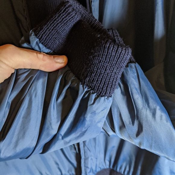 *SOLD*Vintage Reversible Wool Sweater Nylon Wind Breaker TM Athletics XL - Picture 7 of 13